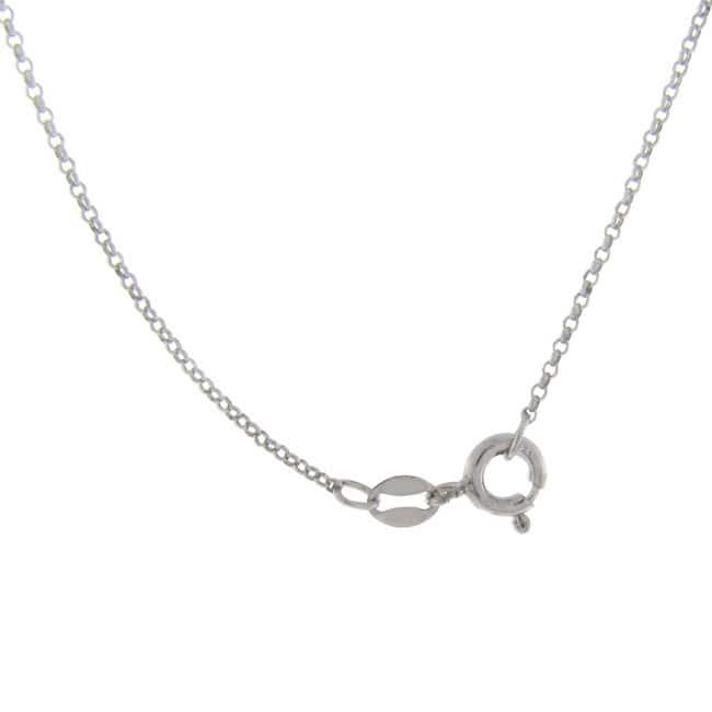 Victoria Townsend .925 Sterling Silver & Crystal Puffed Heart Necklace