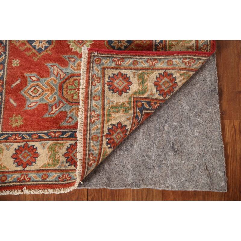 Geometric Kazak Oriental Accent Rug Handmade Traditional Wool Carpet - 2'7" x 4'0"