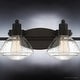 preview thumbnail 7 of 5, Luxury Colonial Bath Vanity Light, 8"H x 33.75"W, with Modern Farmhouse Style, Parisian Bronze, UQL2653 by Urban Ambiance
