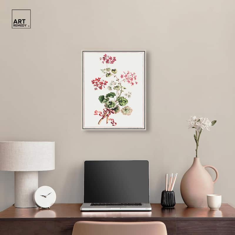 Carlet Variegated Geranium 1801 Canvas by Art Remedy