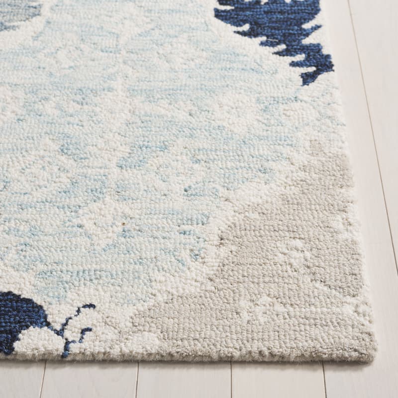 SAFAVIEH Handmade Ebony Afifa Modern & Contemporary Wool Rug