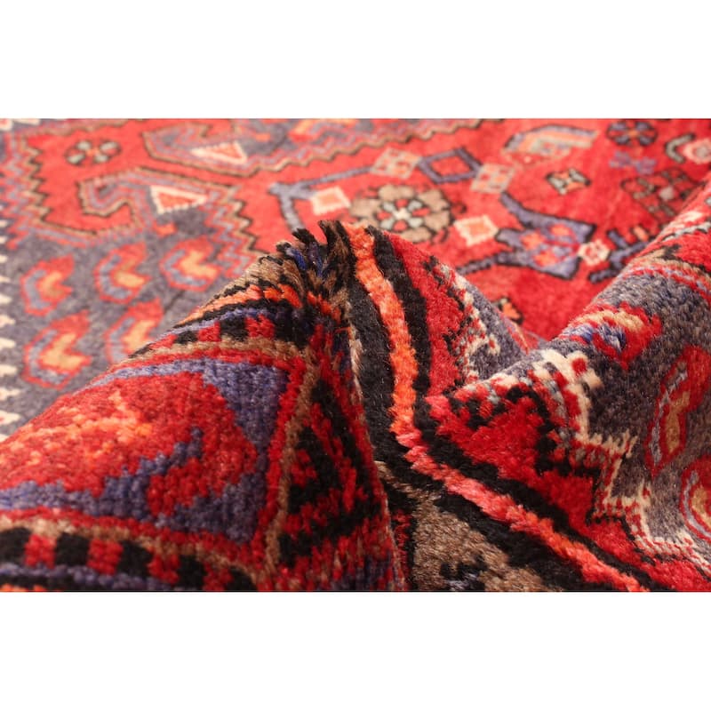 ECARPETGALLERY Hand-knotted Andelz Red Wool Rug - 4'2 x 7'1