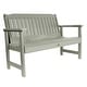 preview thumbnail 23 of 40, Lehigh 4-foot Eco-friendly Synthetic Wood Garden Bench Eucalyptus