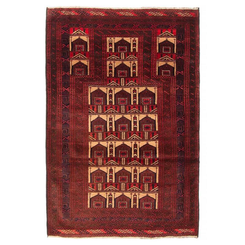 Teimani Beige Rug 3'1" x 4'7" - 3'1 x 4'7 - Beige - 3'1 x 4'7