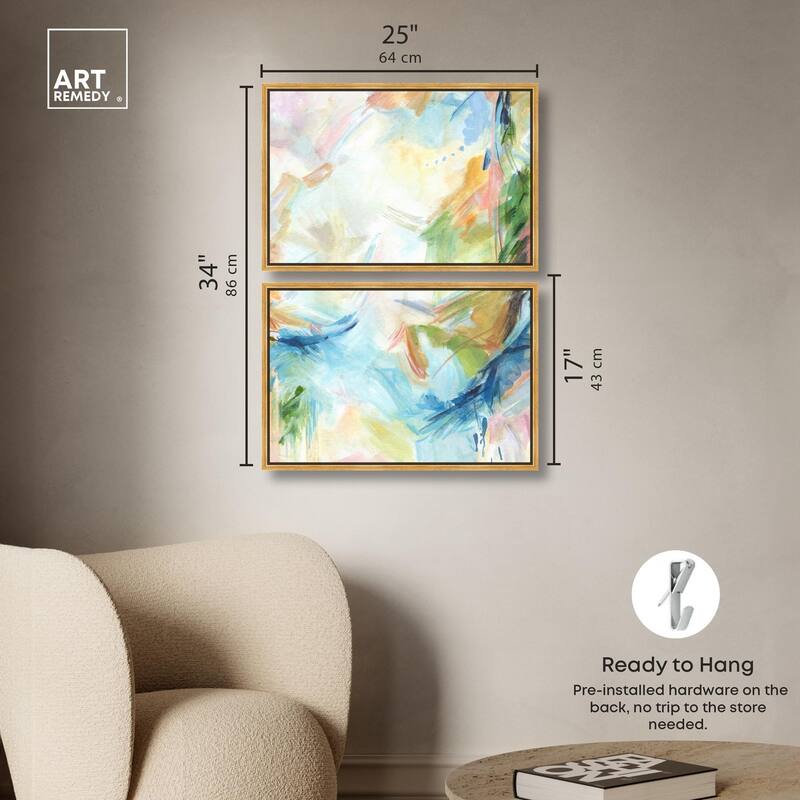 In the Beginning Canvas Set of 2 by Art Remedy