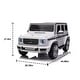 preview thumbnail 15 of 13, Licensed Mercedes-Benz G500 24V Ride-On Car for Kids,Electric Vehicle with Remote Control,MP3/USB/Bluetooth,LED Lights,3 Speeds