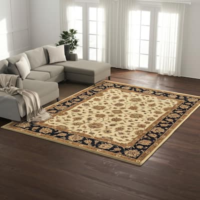 HomeRoots Oriental Traditional Rectangle Area Rug