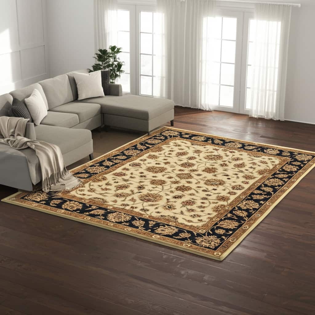 HomeRoots Oriental Traditional Rectangle Area Rug