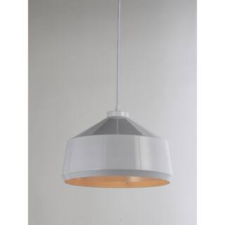 Pendant Light Modern Farmhouse White Ceiling Light Adjustable Height - 12
