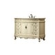 preview thumbnail 57 of 61, Traditional Bathroom Vanity Sink 48" L x 21" D x 35" H