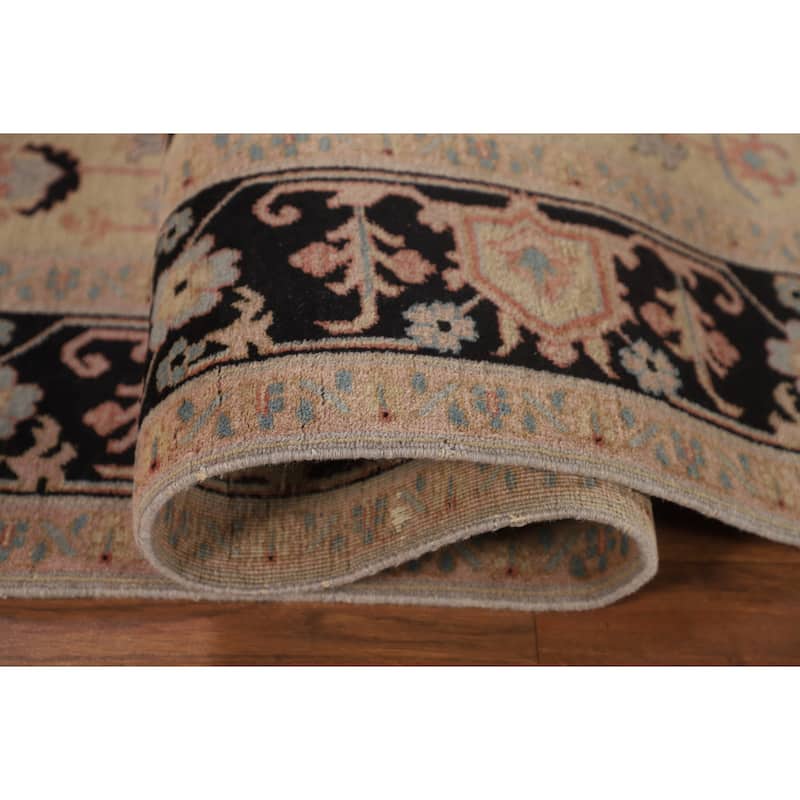 All-Over Ziegler Oriental Vintage Area Rug Handmade Wool Carpet - 5'8" x 8'7"