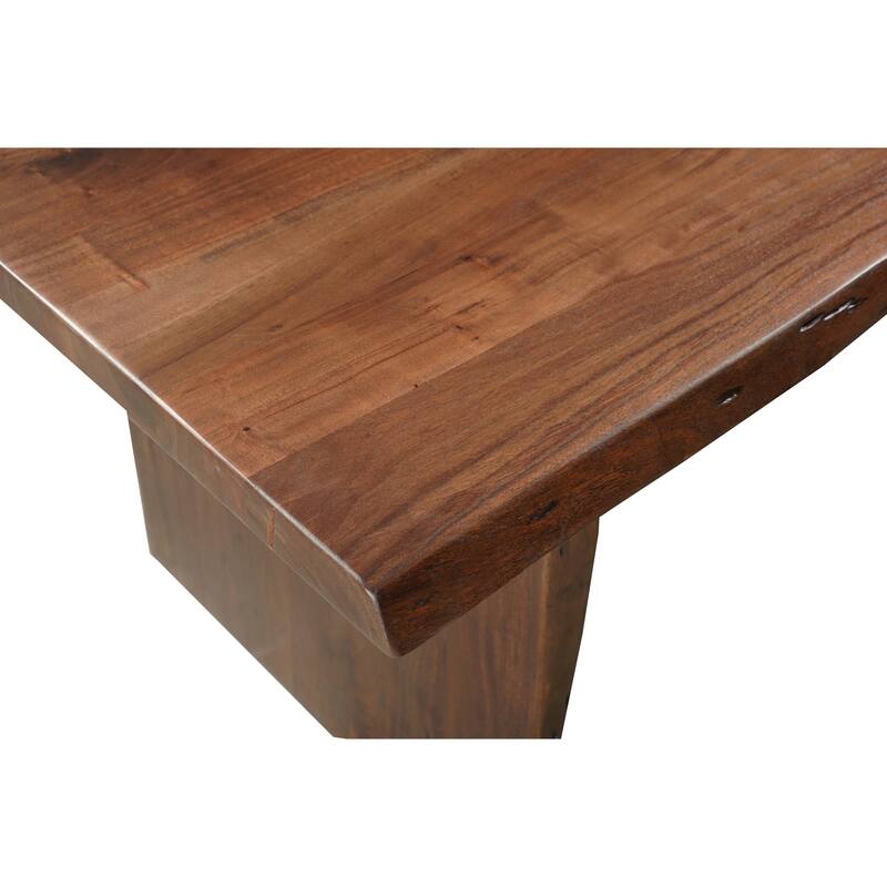 Cedar Live Edge Solid Wood Dining Table