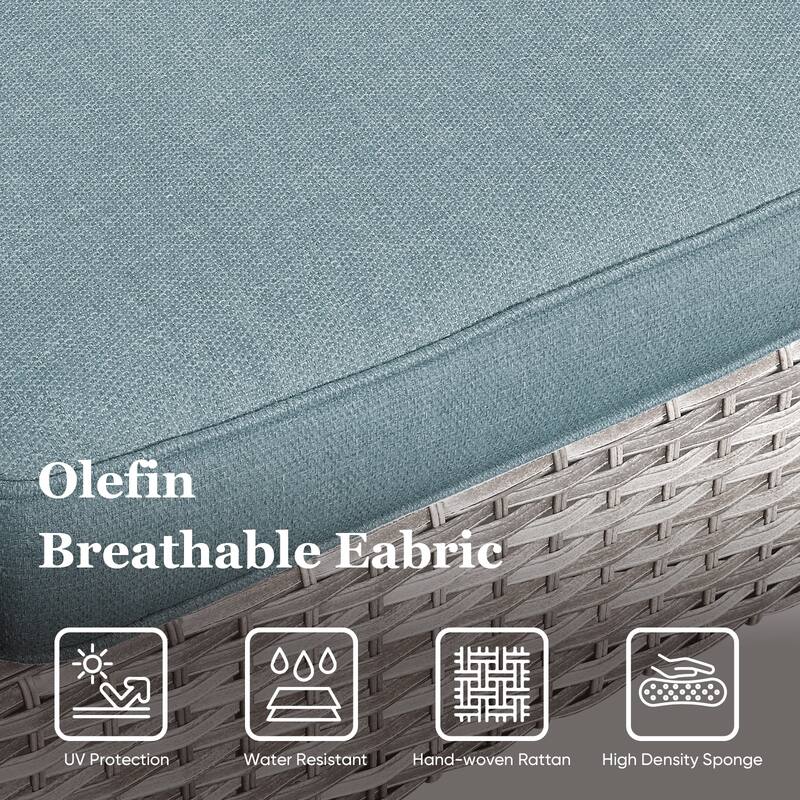 Outdoor Chairs Coffee Table Patio Chairs with Deep Seating