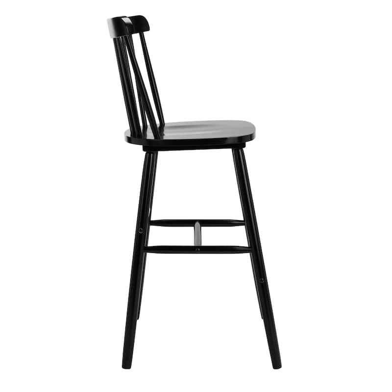 SAFAVIEH Aida 30-inch Spindle Farmhouse Bar Stool (Set of 2) - 19.9" x 19.8" x 38" - 20"W x 20"D x 43"H