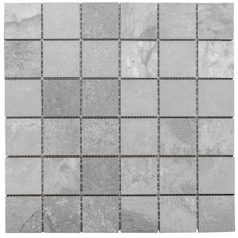 The Tile Life Wells Stone 2x2 Grey Porcelain Floor & Wall Tile