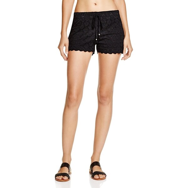 womens lace swim shorts