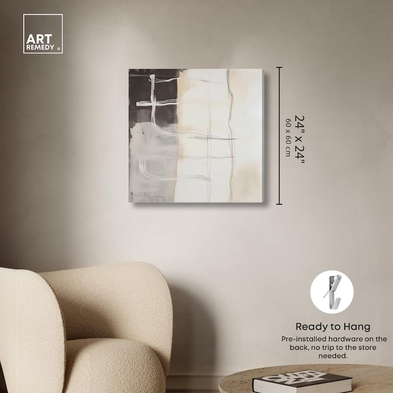 Gestural Glyphs I Canvas by Art Remedy, Gallery Wrapped