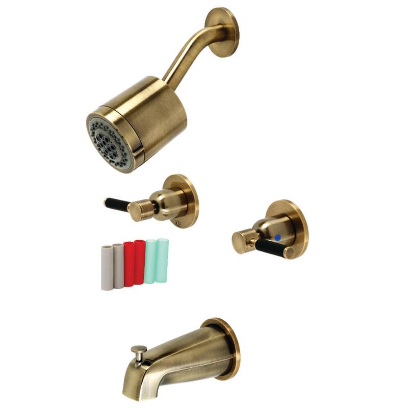 Kingston Brass Kaiser Tub and Shower Trim Package with 1.8 GPM Multi