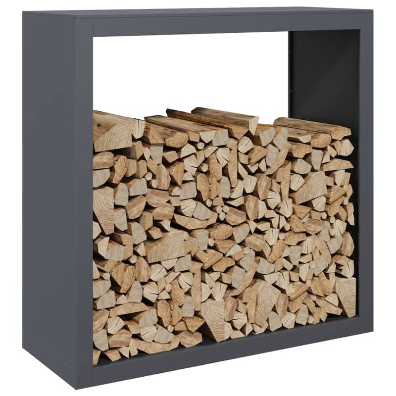 vidaXL Firewood Rack Steel
