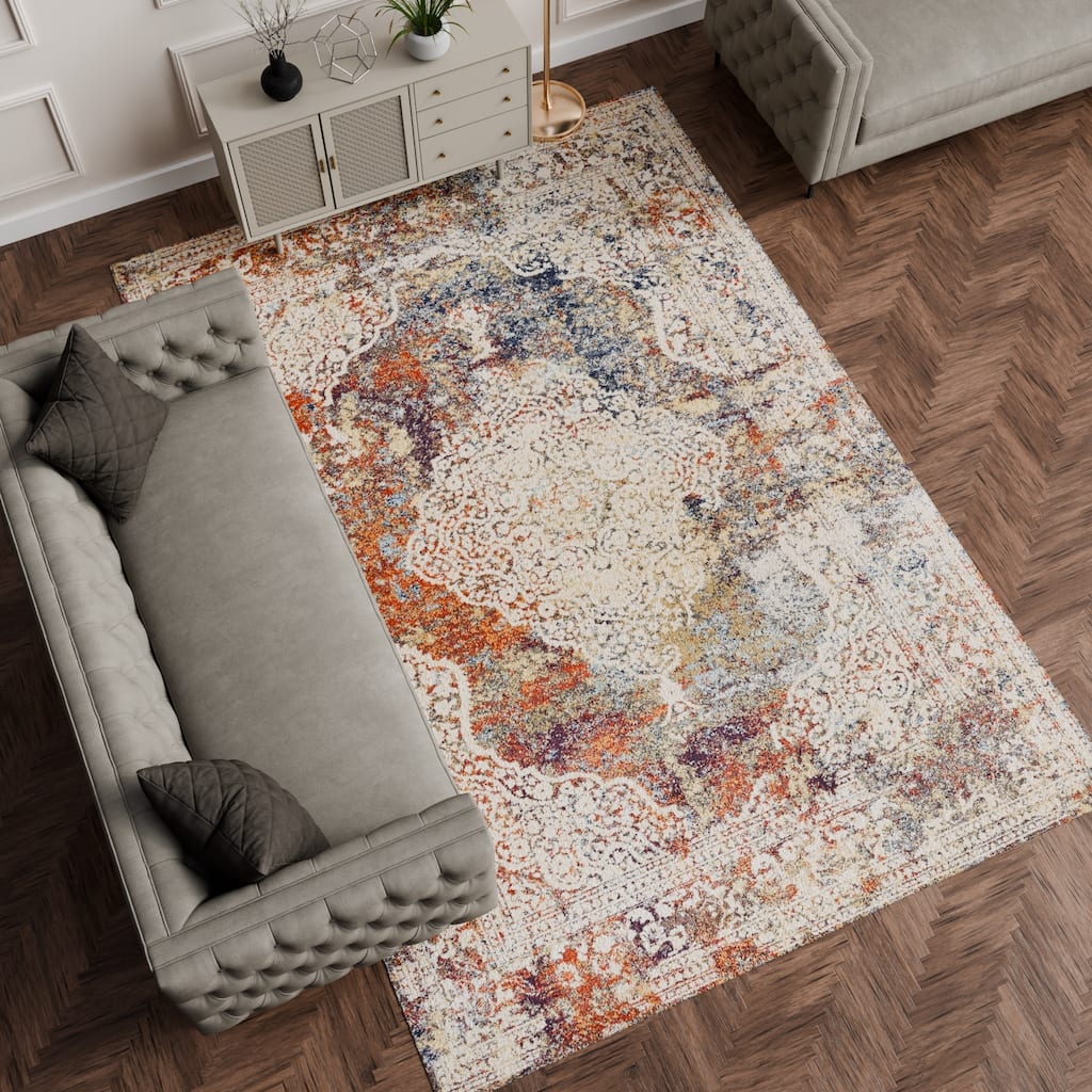 Domani Capri Vintage Medallion Area Rug