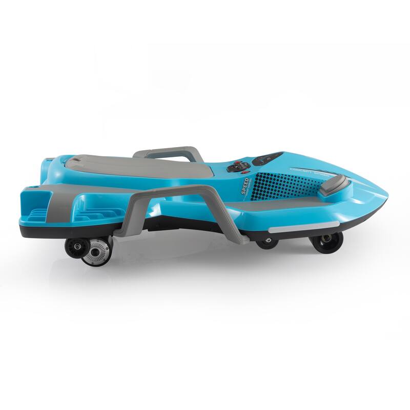 Electric Kids Racing Car with Lights and Music, 18V Battery Powered Ride-On Toy for Boys & Girls Ages 6+