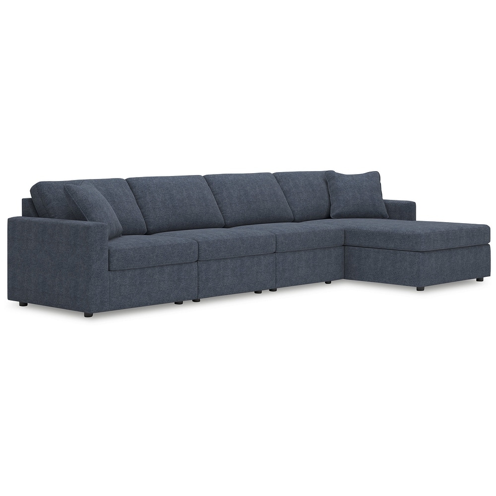 Signature Design by Ashley Modmax 4-Piece Sectional with Chaise - 140"W x 68"D x 36"H
