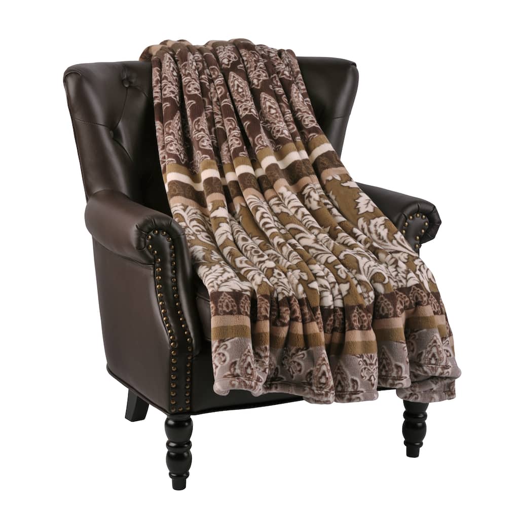 Flannel Velvet Cosafina Couch Cover Throw Blanket, 60" x 70"