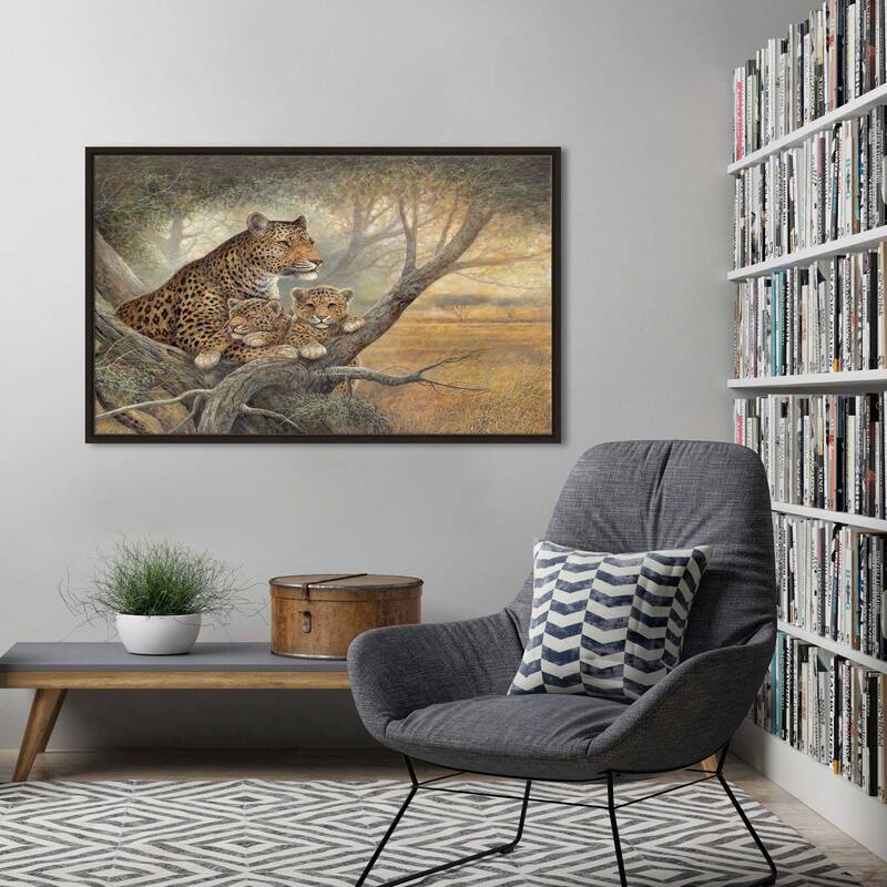 "Shadow of Love" by Ruane Manning Print on Floating Canvas