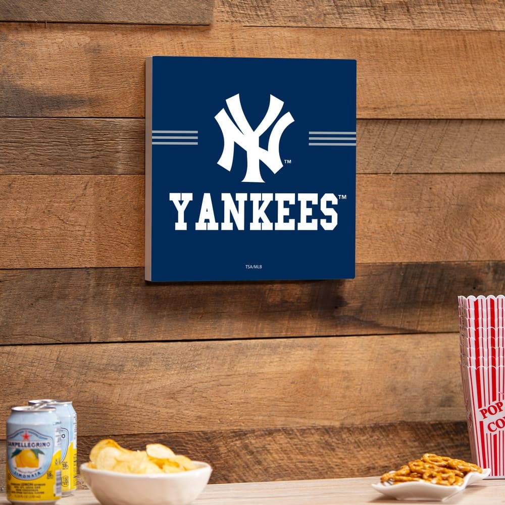 New York Yankees Wooden Door Decor Wall Sign - Multi-Color