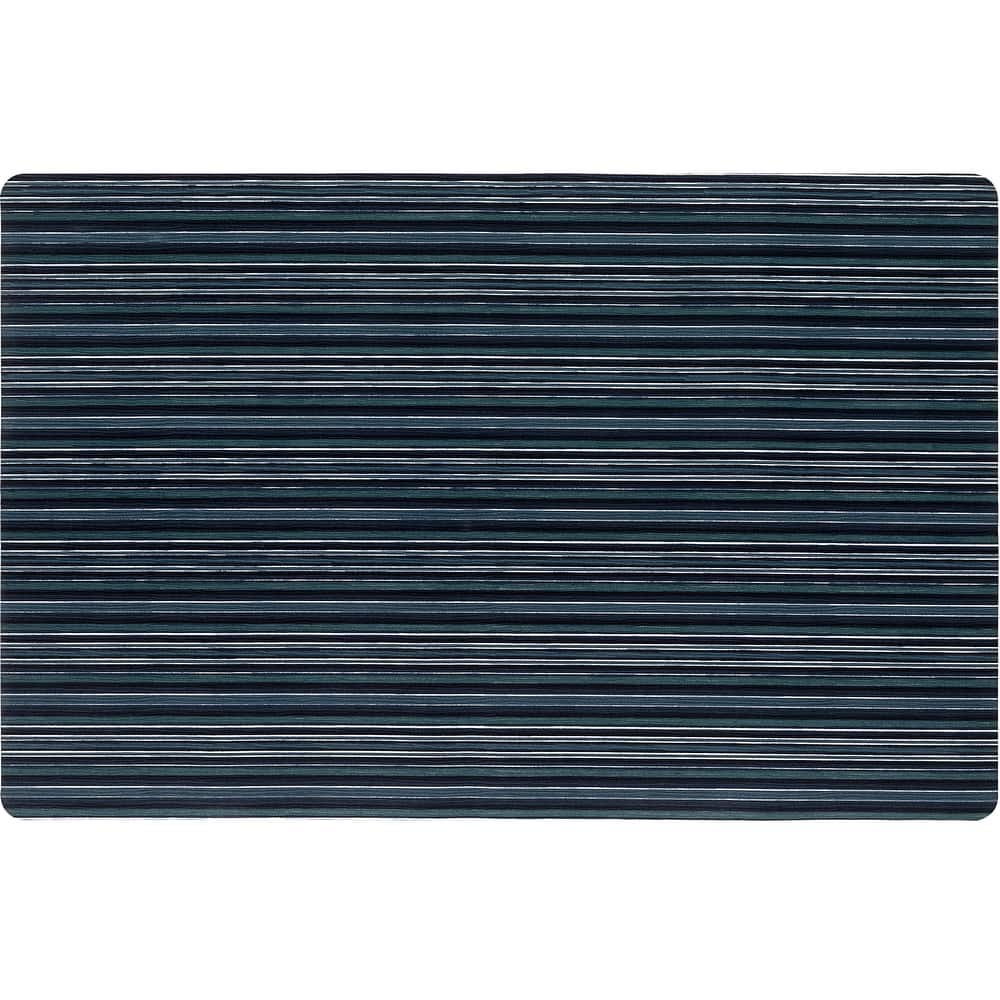 SoHome Smooth Step Striped Machine Washable Kitchen Mat, 24"x35"