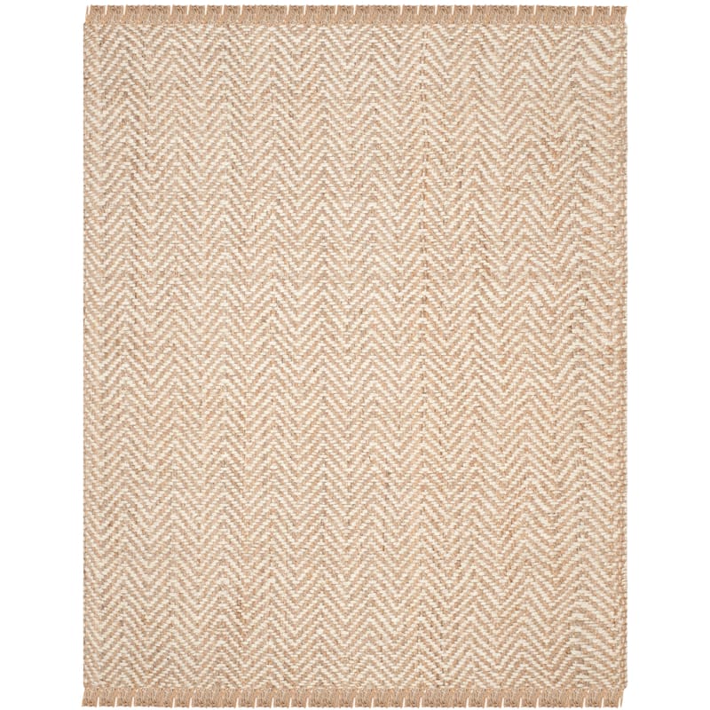 SAFAVIEH Handmade Natural Fiber Atlandida Casual Chevron Jute Rug