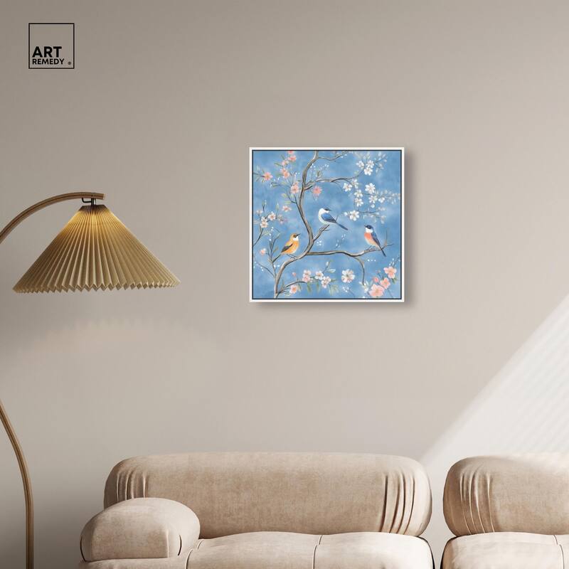 Birds in the Branches II Canvas by Art Remedy