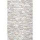 preview thumbnail 15 of 13, Nuloom Handmade Natural Patchwork Cowhide Leather Rug
