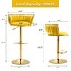 preview thumbnail 194 of 198, Modern Velvet Adjustable Swivel Bar Stools Set of 2