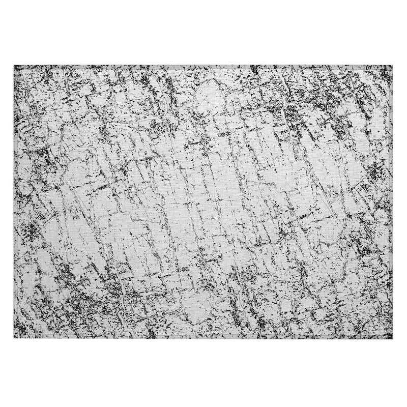 Machine Washable Indoor/ Outdoor Chantille Modern Texture Rug