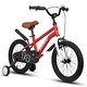 preview thumbnail 37 of 54, Adjustable 14" & 16" Kids Bike with Training Wheels, Safe Brakes & Easy Assembly 14in-Red