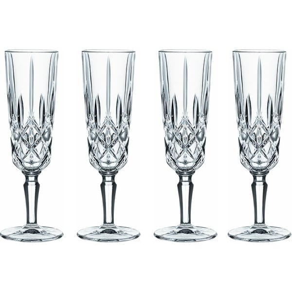 6 CRYSTAL CHAMPAGNE FLUTE COLOR YVAN