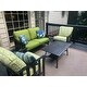 Havenside Home Elmington Deep Seat 25-inch x 47-inch Outdoor Back and Seat Cushion Set - 25 w x 47 l