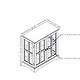 preview thumbnail 37 of 106, GDFStudio - Traditional Storage Curio Cabinet with Tempered Glass Doors and Lighted Display