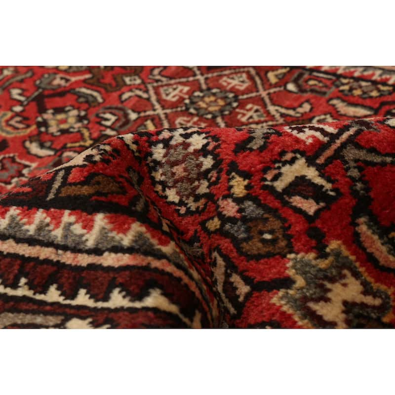 ECARPETGALLERY Hand-knotted Andelz Red Wool Rug - 3'6 x 10'0