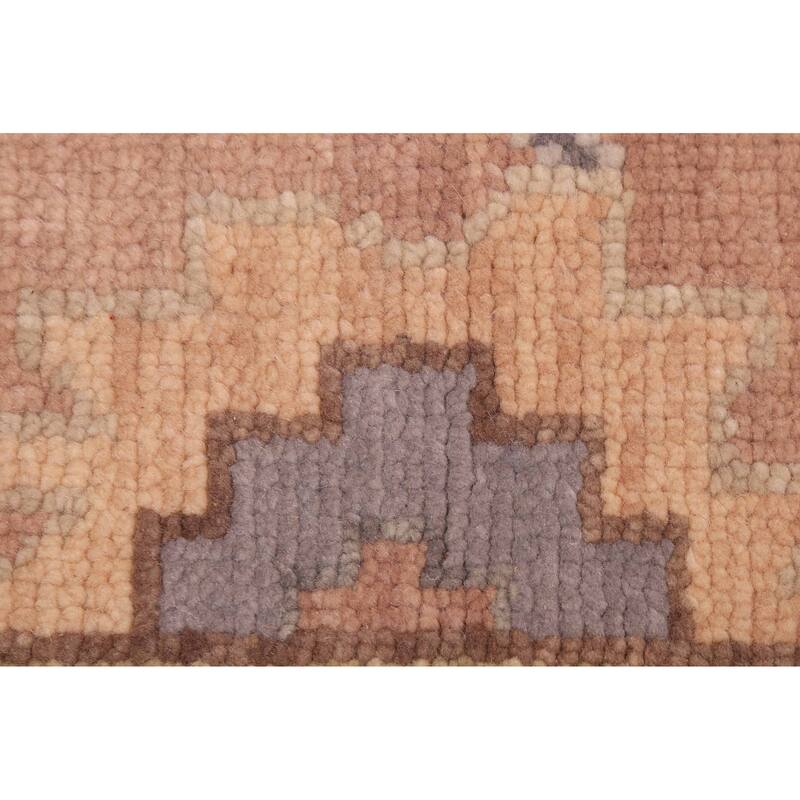 ECARPETGALLERY Hand-knotted Modern Oushak Brown Wool Rug - 8'1 x 9'11