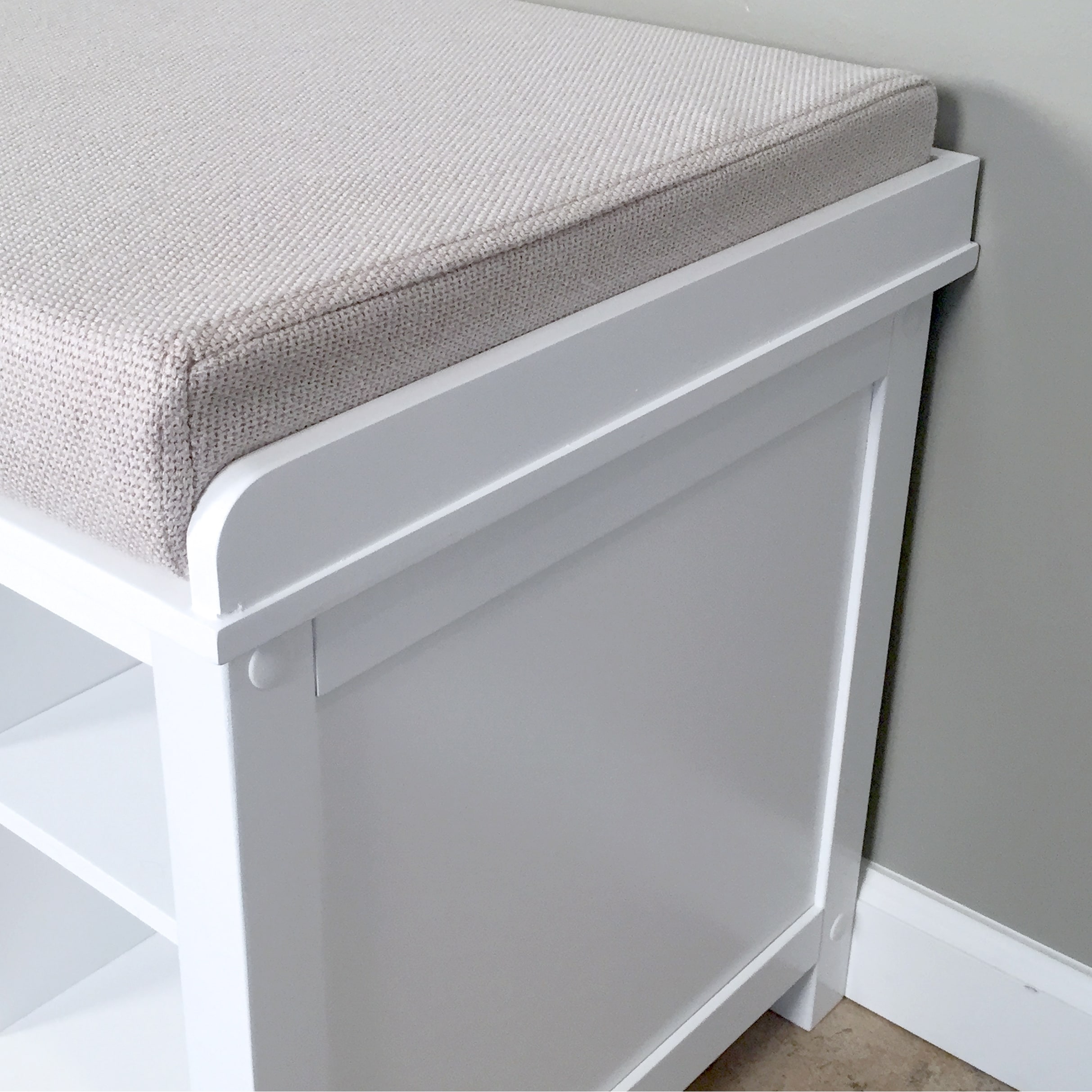 John Louis Home Solid Wood Shoe Storage Bench White - On Sale