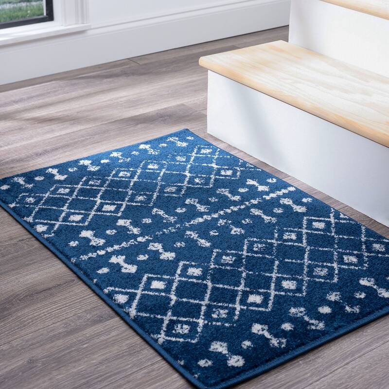 Jade Farmhouse Geometric Indoor Area Rug