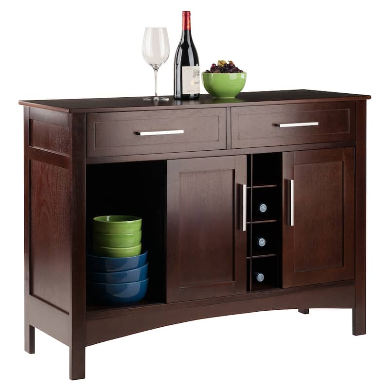 Gordon Buffet Cabinet, Cappuccino - 43.7"W x 16.1"D x 32.2"H