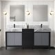 preview thumbnail 4 of 157, Lexora Zilara Bathroom Vanity Complete Set in Black and Grey with Faucet