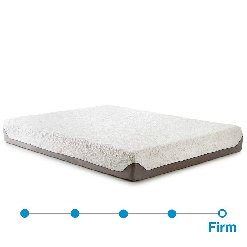 Wood Platform Bed and Mattress Bundle - Bed Frame with 8 in. Gel Memory Foam Mattress Included, Easy Assembly