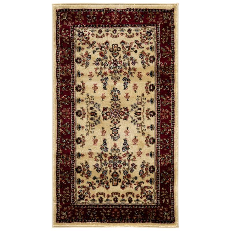 SAFAVIEH, Lyndhurst Sonja Traditional Oriental Rug - 2' x 3' - Ivory/Red