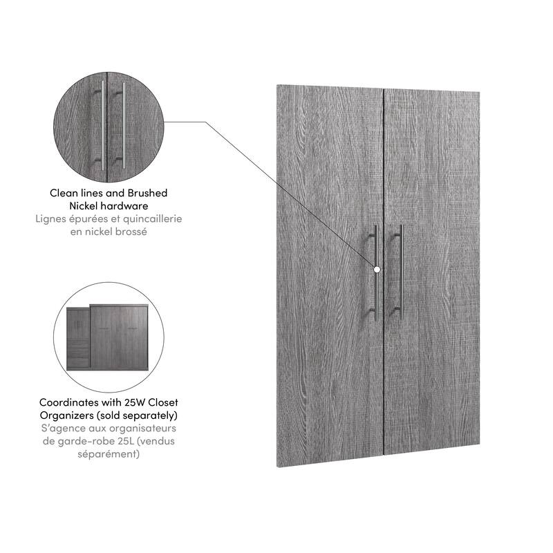 Nebula 2 Door Set for Nebula 25W Closet Organizer by Bestar