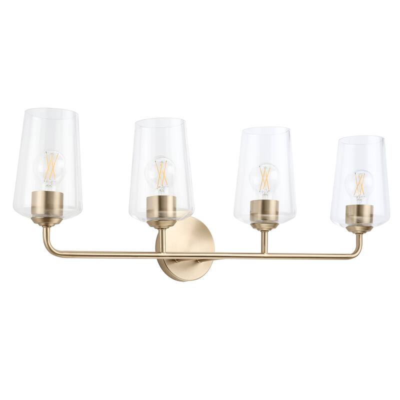 Celino Four-Light Bath & Vanity with Clear Glass - 33