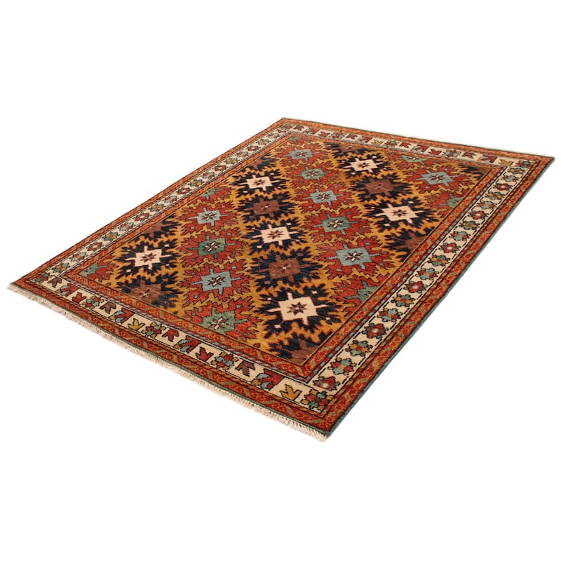 ECARPETGALLERY Hand-knotted Jules Serapi Dark Copper Wool Rug - 8'0 x 9'11